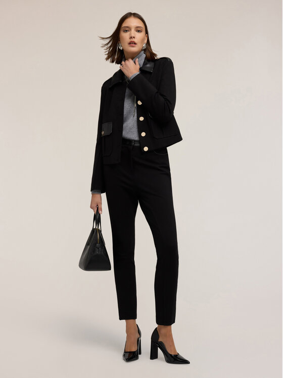 Motivi Motivi Giacca di transizione Q000Q101024N033 Nero Regular Fit