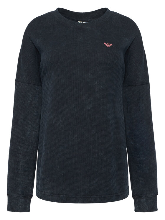 Roxy Roxy Blūze Eastside Midweight ERJKT04381 Melns Boxy Fit