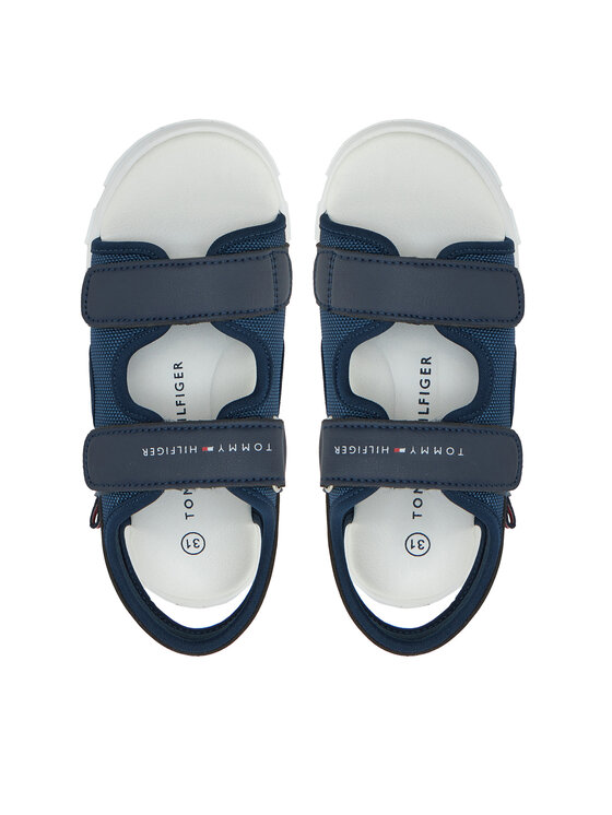 Tommy Hilfiger Tommy Hilfiger Sandały Velcro Sandal T1B2-33898-1591 S Granatowy