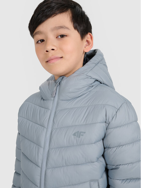 4F 4F Kurtka puchowa OUTERWEAR Szary Regular Fit