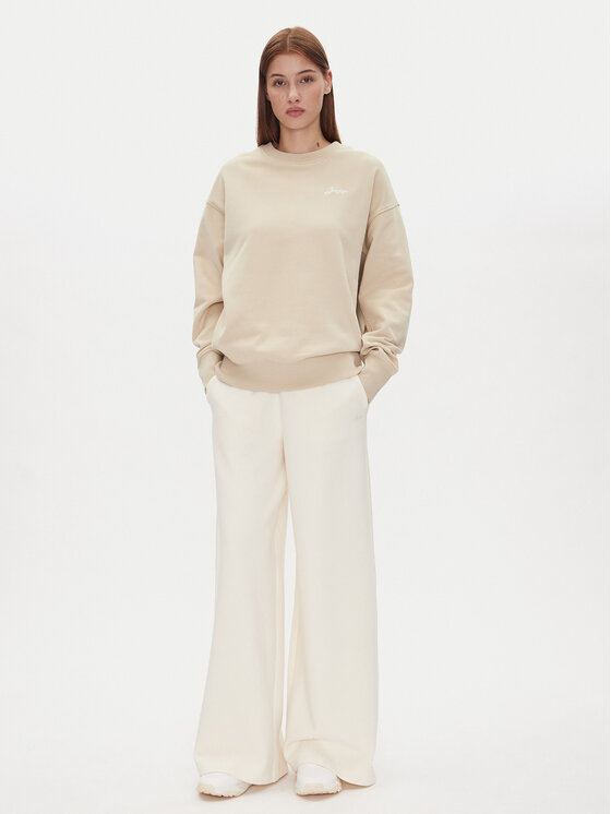 BOSS BOSS Bluza 50540266 Beżowy Regular Fit