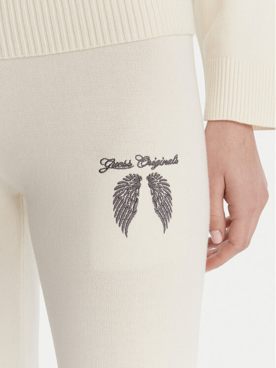 Guess Guess Pantaloni in maglia W6RB63 Z2V62 Écru Relaxed Fit