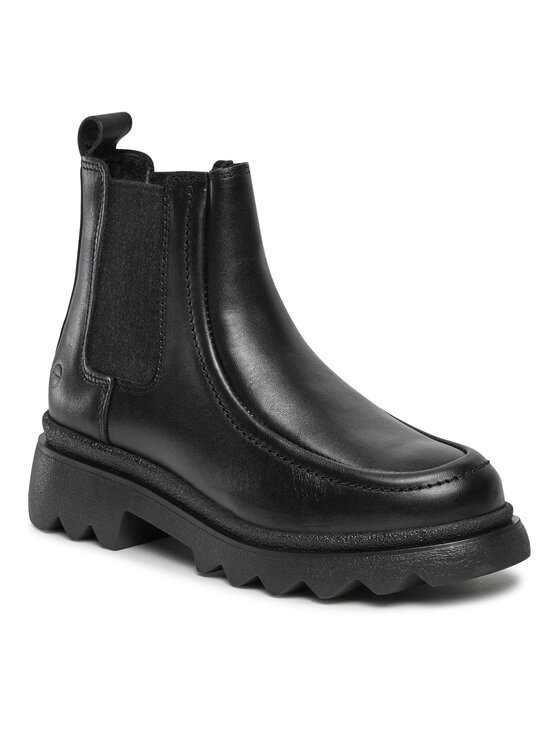 Tamaris Tamaris Kotníková obuv s elastickým prvkem 1-25840-41 Černá