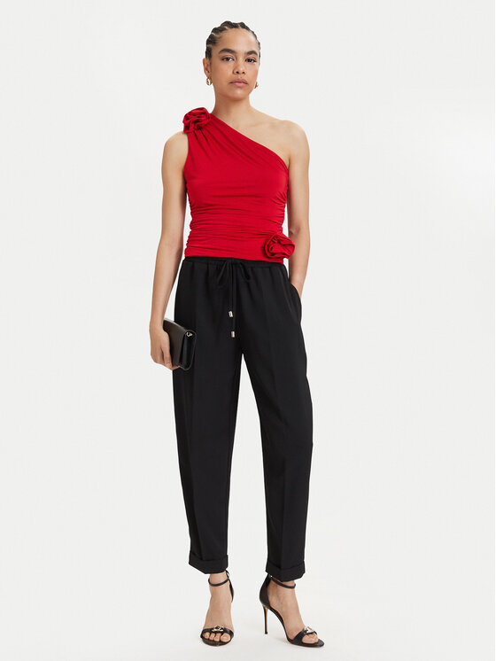 ACCESS FASHION ACCESS FASHION Bavlnené nohavice 63-5101-183 Čierna Regular Fit