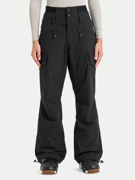 Roxy Roxy Pantaloni da snowboard Passive Lines ERJTP03293 Nero Regular Fit