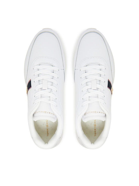 Tommy Hilfiger Tommy Hilfiger Sneakersy Webbing Runner FW0FW08904 Biały