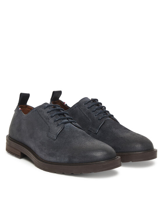 Tommy Hilfiger Tommy Hilfiger Pantofi Cleated Derby FM0FM05770 Bleumarin