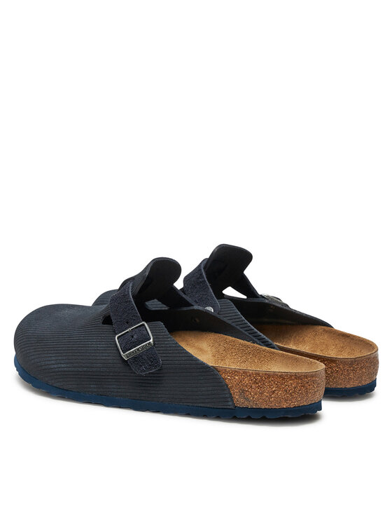 Birkenstock Birkenstock Шльопанці Boston zamsz 1026108 Cиній