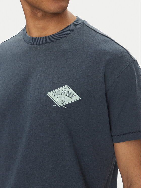 Tommy Jeans Tommy Jeans T-shirt Varsity DM0DM20806 Tamnoplava Relaxed Fit