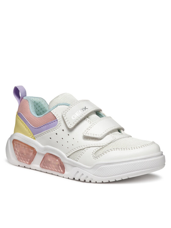 Geox Geox Sneakersy J Illuminus J55HPA 014BU C0653 M Biały