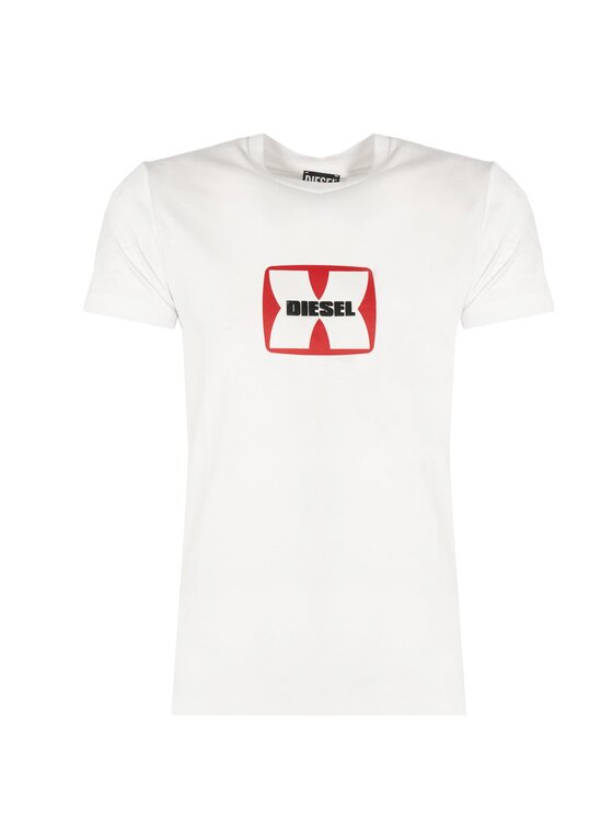 Diesel Diesel T-shirt A03848-0GRAI-100 Bianco Regular Fit