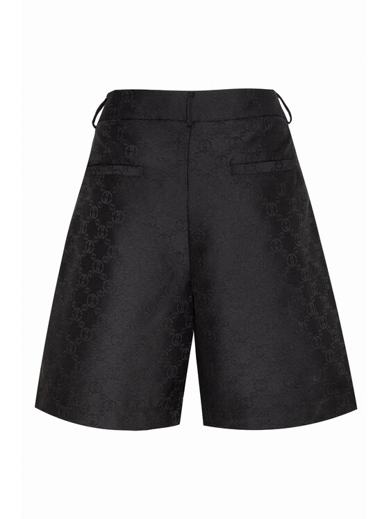 Magda Matyja Magda Matyja Szorty materiałowe Lexy Shorts Czarny Slim Fit