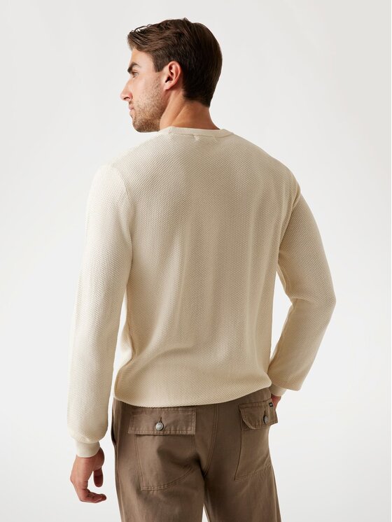 Guess Guess Sweter 175671 Beżowy Classic Fit