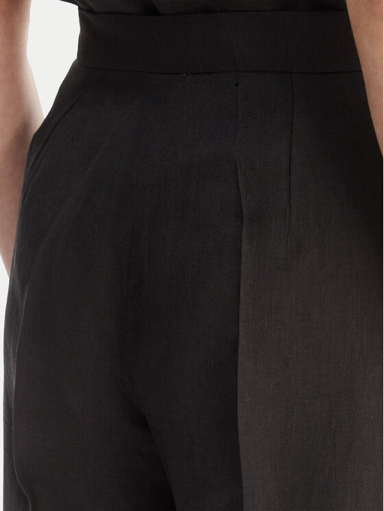 Marella Marella Hlače iz tkanine Clava 2615131182 Črna Regular Fit