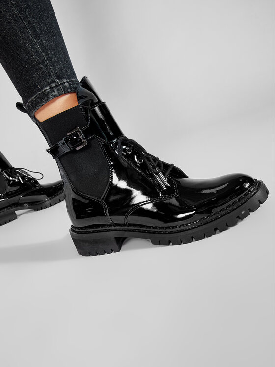 Eva Minge Eva Minge Schnürstiefeletten EM-21-08-001037 Schwarz