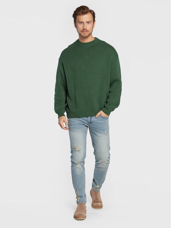 Redefined Rebel Redefined Rebel Pullover Bastian 212056 Grün Regular Fit