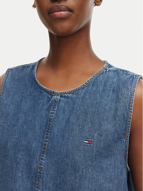 Tommy Jeans Tommy Jeans Top DW0DW22609 Albastru Regular Fit