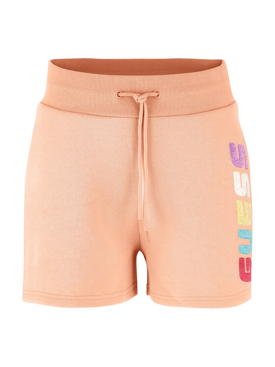 Guess Guess Pantaloncini sportivi Edwina V3GD11 FL04P Arancione Loose Fit