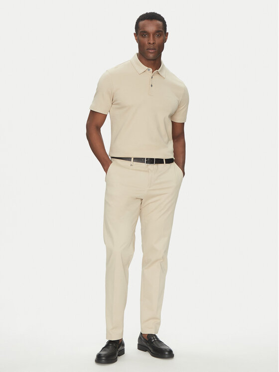 BOSS BOSS Polo Palosh 30 50471335 Beżowy Slim Fit