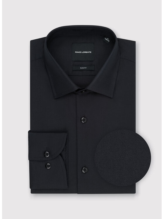 Pako Lorente Pako Lorente Koszula P25WN-1X-059 Czarny Slim Fit