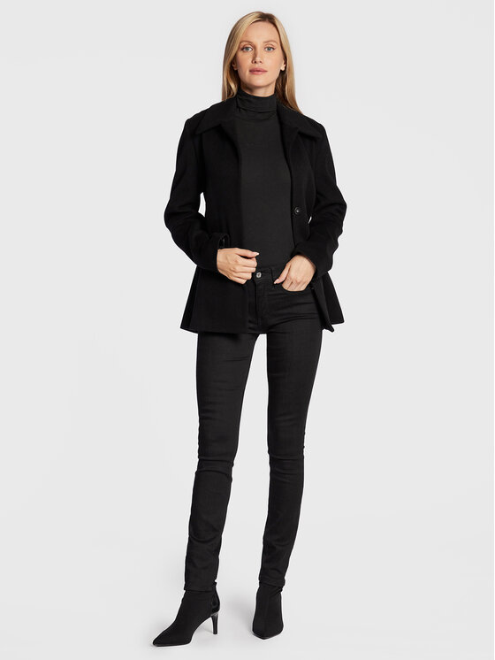 Cappotto di lana K20K204154 Nero Regular Fit