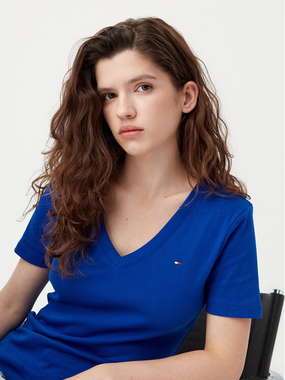 Tommy Hilfiger Tommy Hilfiger T-shirt New Cody WW0WW40584 Blu Slim Fit