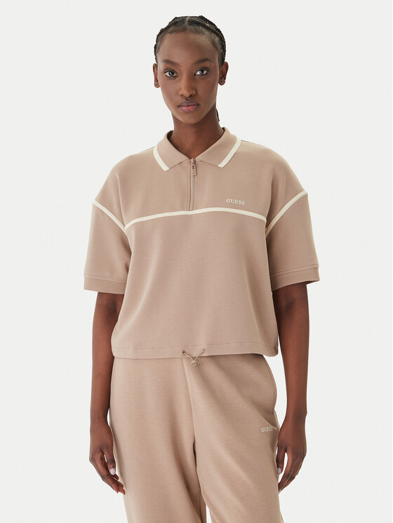 Guess Guess Poloshirt V6GP01 K2945 Beige Oversize