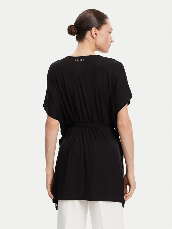Liu Jo Beachwear Liu Jo Beachwear Φόρεμα παραλίας VA5164 JS360 Μαύρο Relaxed Fit
