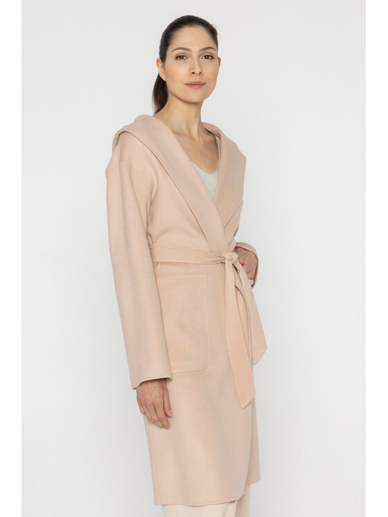 Deni Cler Milano Deni Cler Milano Płaszcz T-DC-8017-D2-90-31-1 Różowy Regular Fit