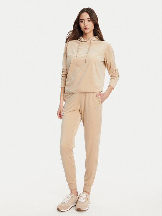 Guess Guess Majica dugih rukava V4RQ25 K0232 Bež Regular Fit