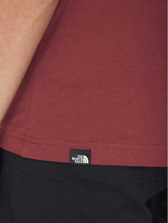 The North Face The North Face T-Shirt Simple Dome NF0A87NG Bordowy Regular Fit
