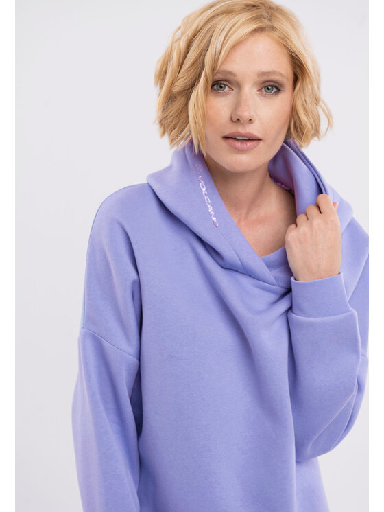Volcano Volcano Bluza B-VENA Fioletowy Regular Fit