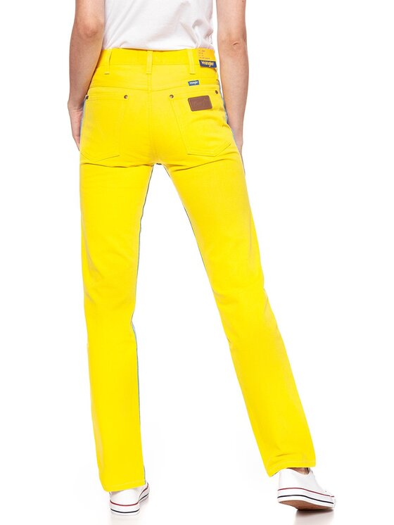 Wrangler Wrangler Jeansy 11MWZ Żółty Slim Fit
