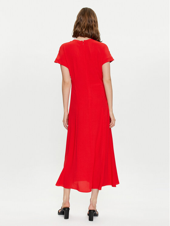 Tommy Hilfiger Tommy Hilfiger Rochie de zi WW0WW41869 Roșu Relaxed Fit