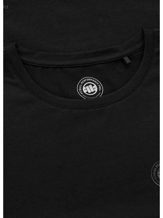 PITBULL PITBULL T-Shirt DISCOVERY LOGO Czarny Regular Fit