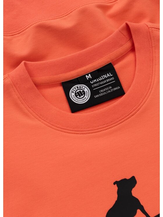 PITBULL PITBULL Bluza SURFING DOG Pomarańczowy Regular Fit