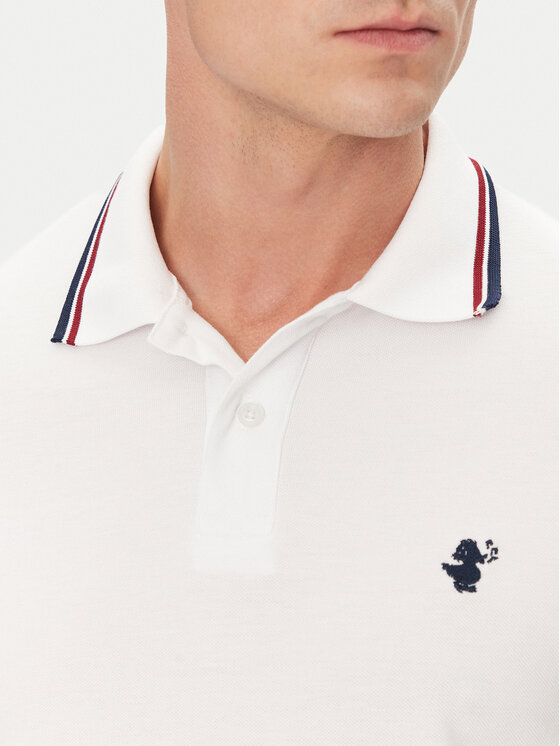 Save The Duck Save The Duck Polo DR0136M BATE20 Biały Regular Fit