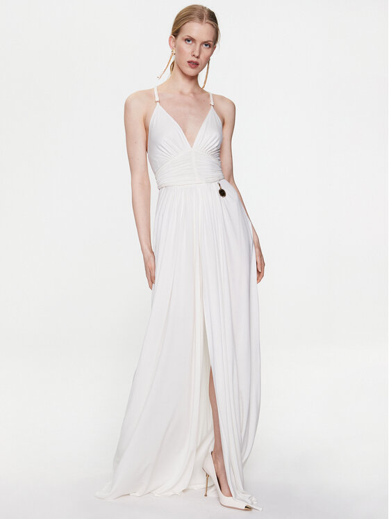 Elisabetta Franchi Elisabetta Franchi Abendkleid AB-430-32E2-V700 Weiß Regular Fit