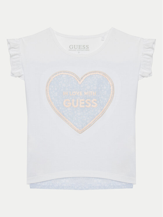 Guess Guess Compleu copii K5GG01K6YW4 Alb Regular Fit