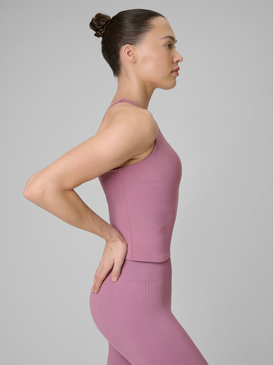 4F 4F Top MULTI ACTIVE Koralowy Slim Fit