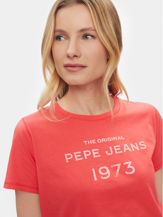 Pepe Jeans Pepe Jeans T-särk Harbor PL505743 Punane Regular Fit