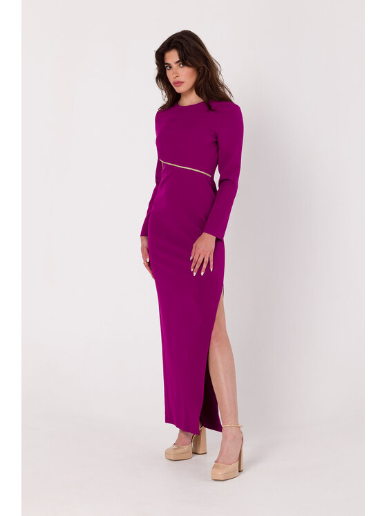 Makover Makover Sukienka codzienna K180 Różowy Modern Fit
