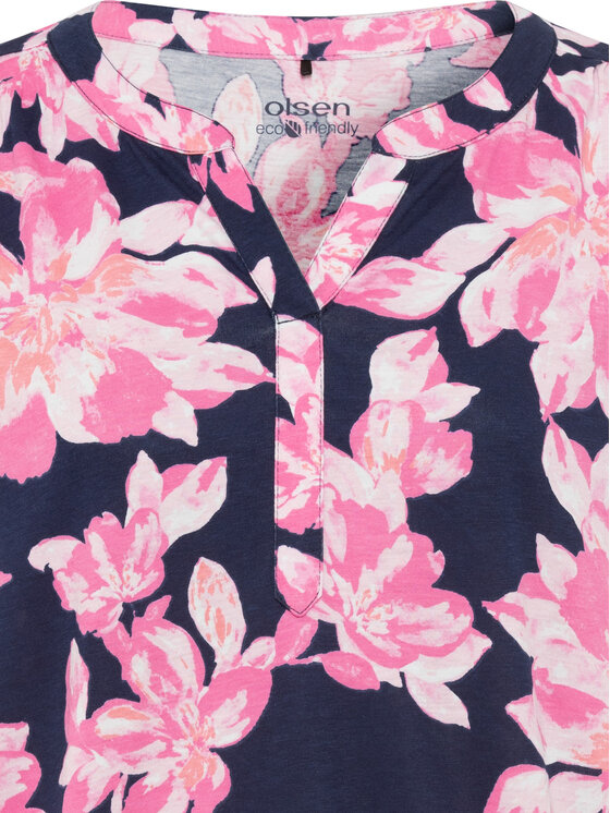 Olsen Olsen Bluse 11105041 Dunkelblau Regular Fit