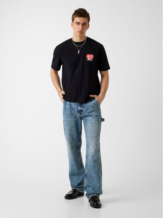 Guess Jeans Guess Jeans T-Shirt 182489 Černá Classic Fit