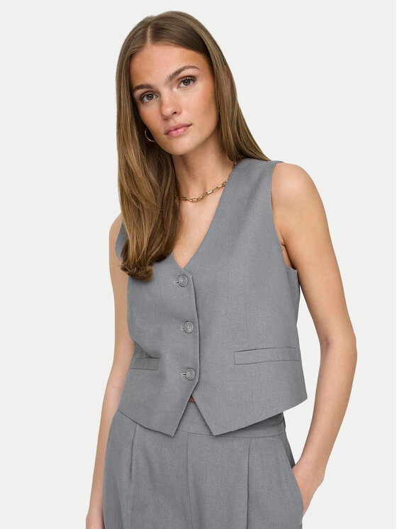 JDY JDY Weste Maya 15324995 Grau Regular Fit