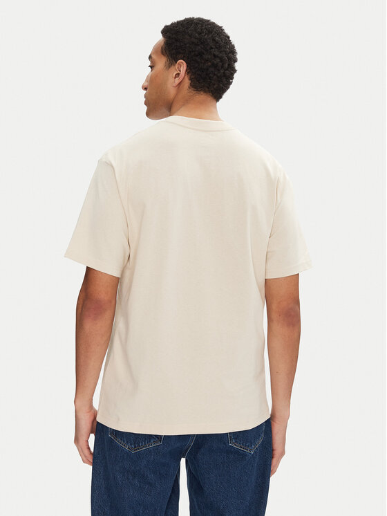 Vans Vans T-Shirt Left Chest II VN000P1P Beżowy Loose Fit