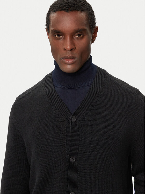 Armani Exchange Armani Exchange Strickjacke 6DZE1G ZM1LZ 1200 Schwarz Regular Fit