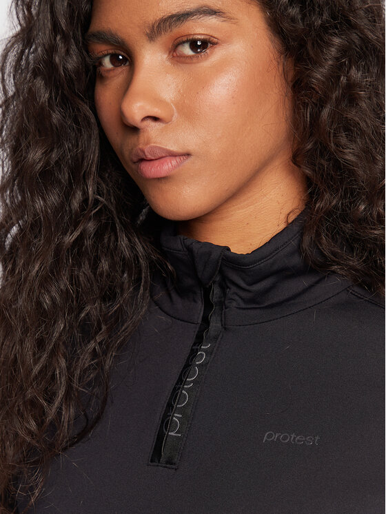 Protest Protest Tehnička majica dugih rukava Fabriz P3693000 Crna Slim Fit