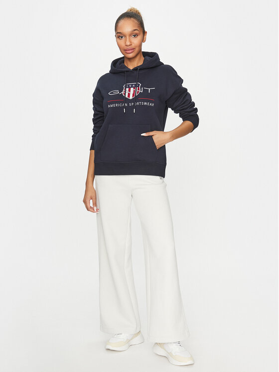Gant Gant Bluza Archive Shield 4204567 Granatowy Relaxed Fit