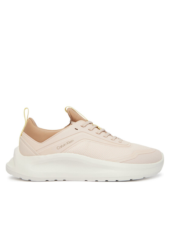 Calvin Klein Calvin Klein Sneakersy Light Eva Run Sock Mesh HW0HW03023 Beżowy